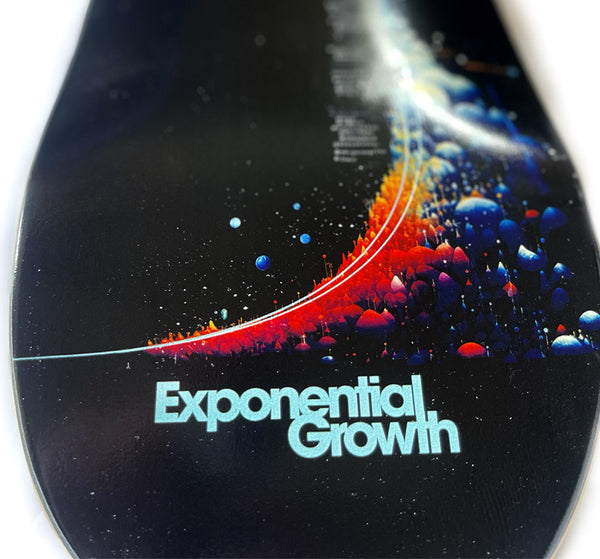 Exponential Growth Collectors Art Skateboard Deck